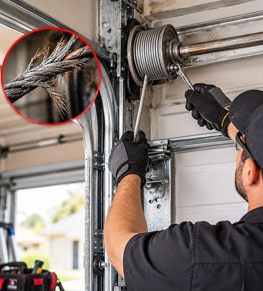 Heavy duty torsion and extension garage door spring hardware in Conroe TX