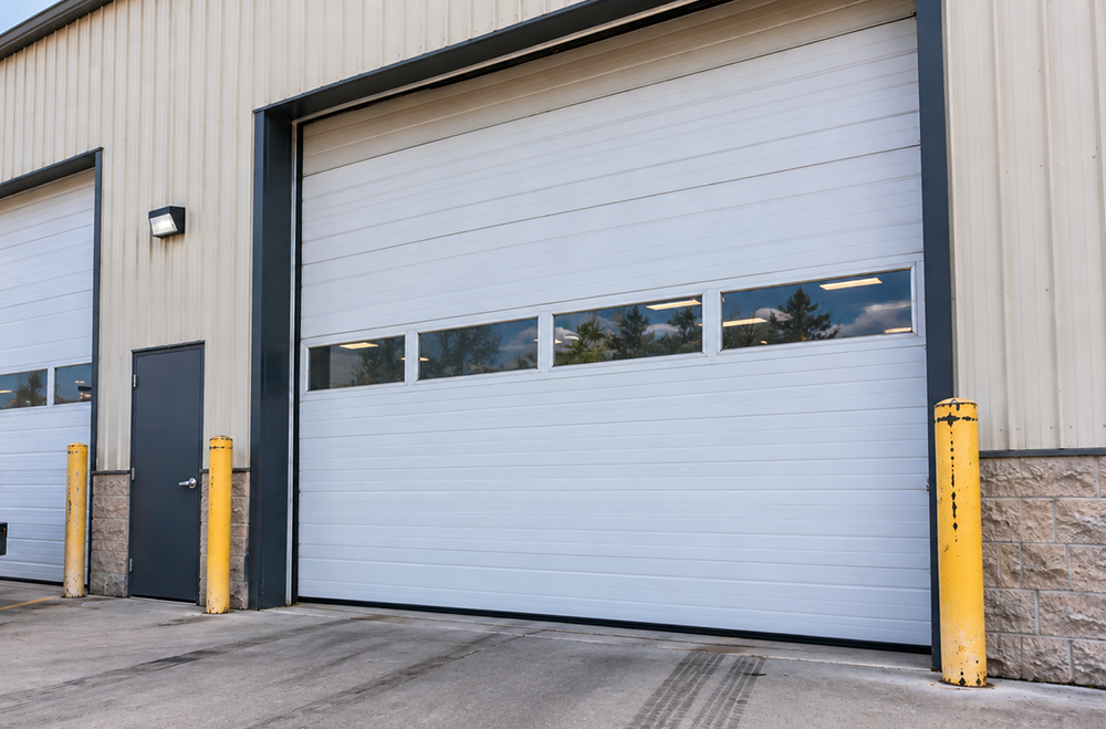 Commercial Garage door after repair