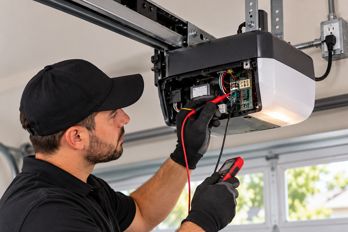 Garage door opener signal and electrical repair