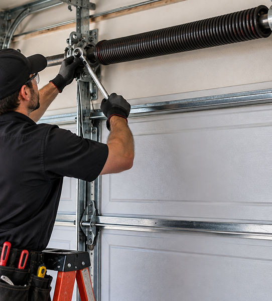 Heavy duty torsion and extension garage door spring hardware in Conroe TX