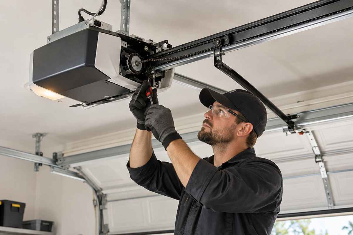 Garage door motor repair in Conroe TX