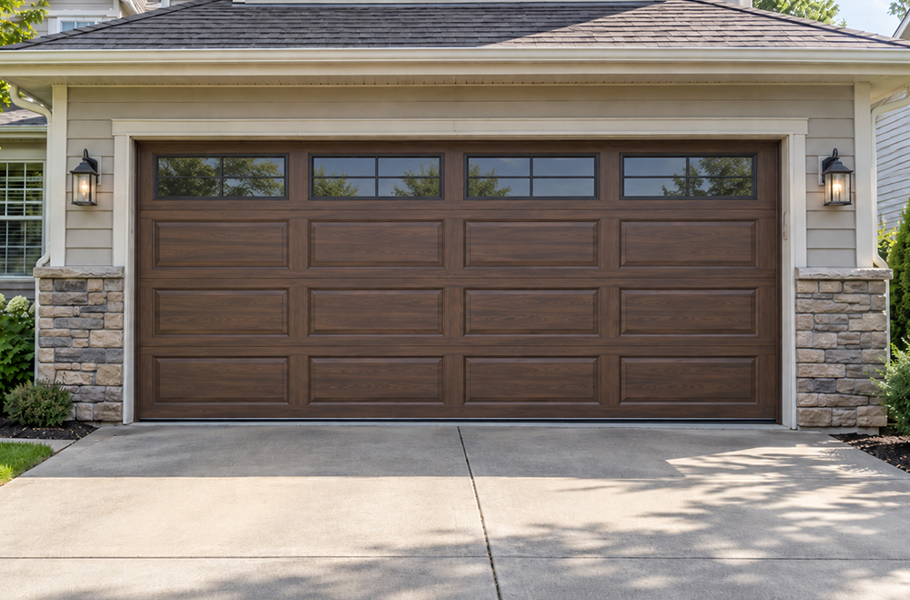 Commercial Garage door after repair