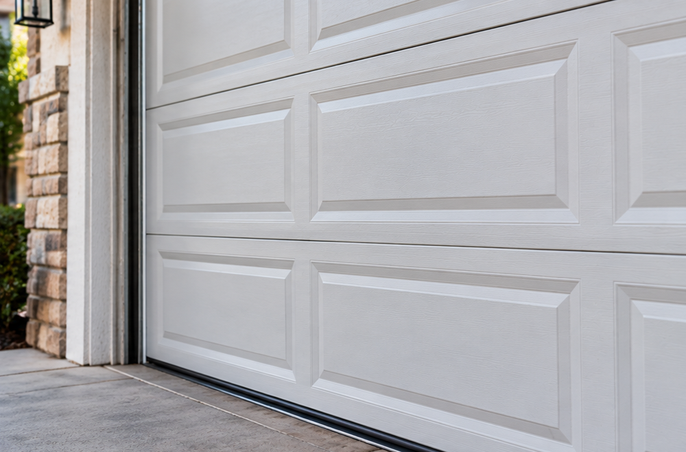 Garage door after roller repair