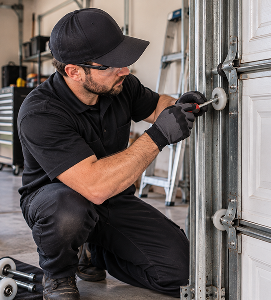 High cycle nylon garage door roller replacement in Conroe TX