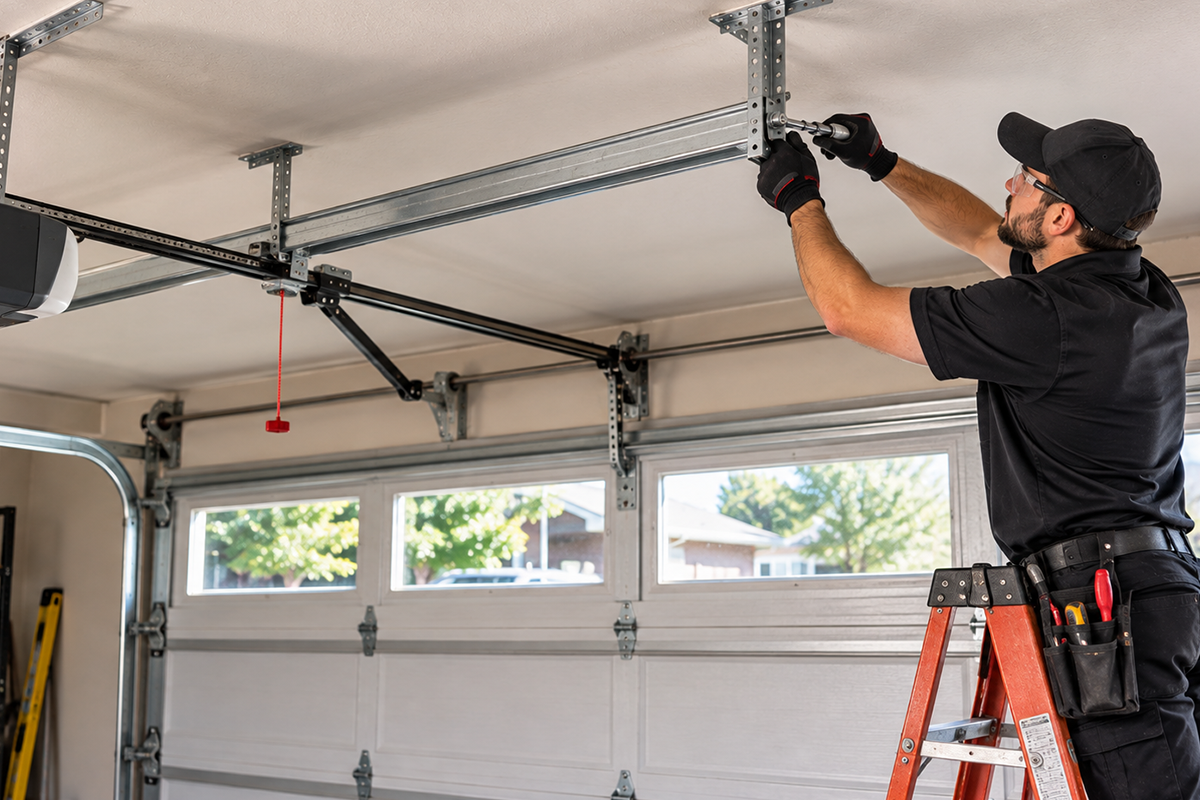 Garage Door Track Repair Conroe TX