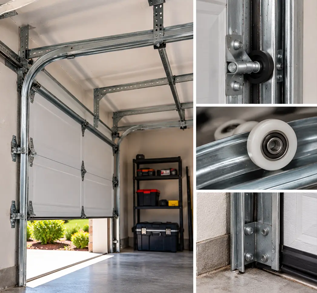 Garage door track roller and hardware assemblies in Conroe TX